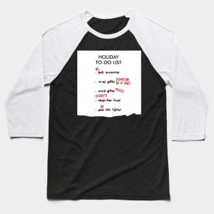 Holiday List Baseball T-Shirt